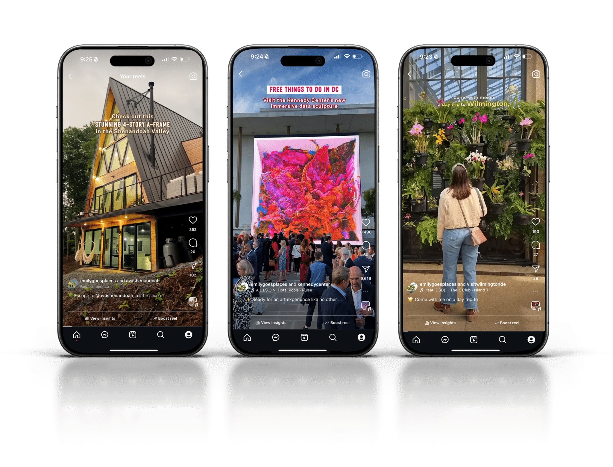 Phone mockup of past brand collaborations